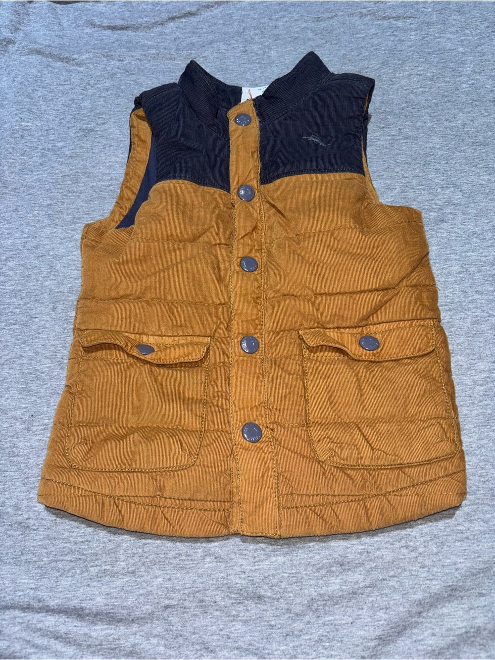 Tommy Bahama Kids Quilted Vest in Mustard